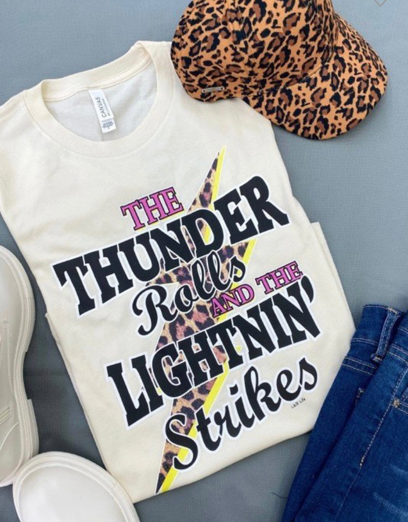 Thunder Rolls Leopard Graphic Tee